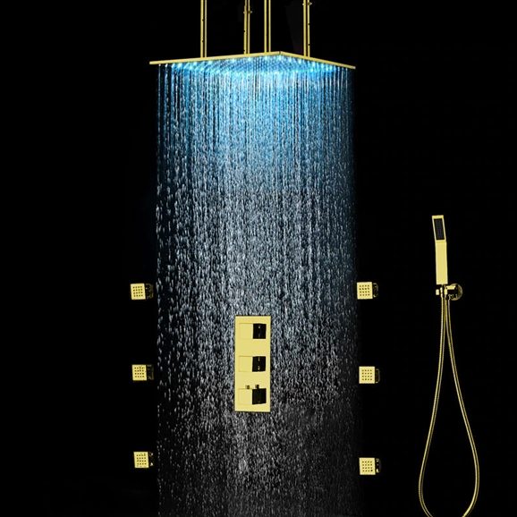 Ok Google sShow Me 3 Light Bathroom Fixtures In Gold